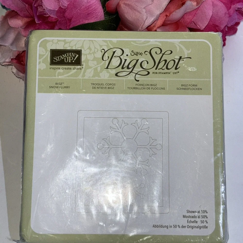 SIZZIX big shot Stampin up BIGZ SNOW FLURRY NEW IN PACKAGE new SIZZIX snow
